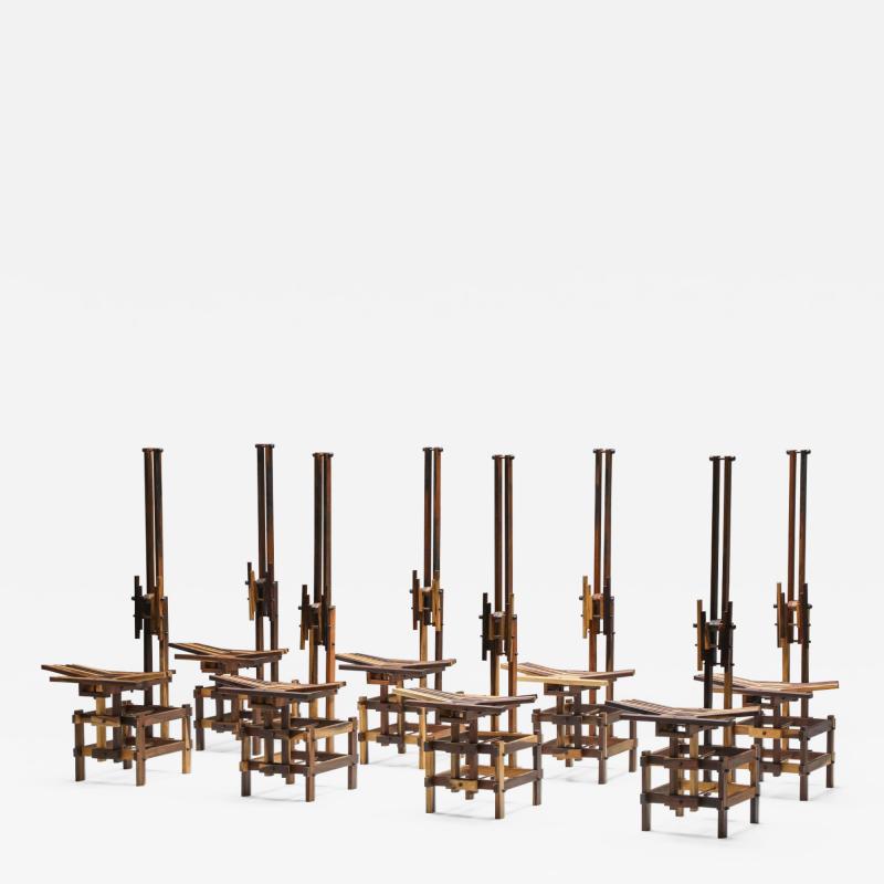 Anacleto Spazzapan Anacleto Spazzapan Set of Post Modern Sculptural Chairs 2000s