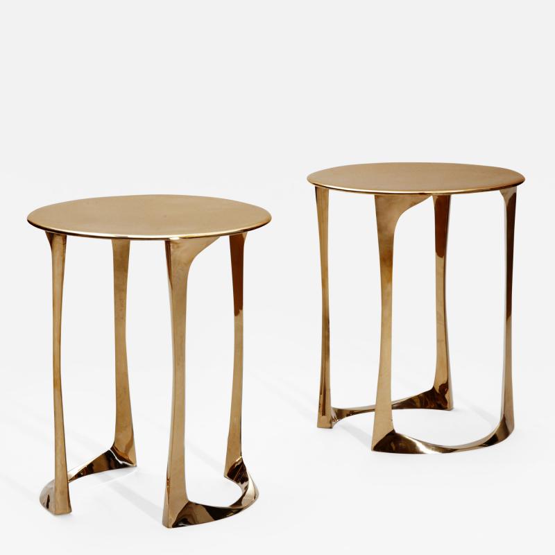 Anasthasia Millot Bronze Side Tables by Anasthasia Millot