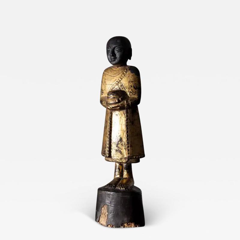 Ancient and rare Burmese water bearing Buddha 19th century