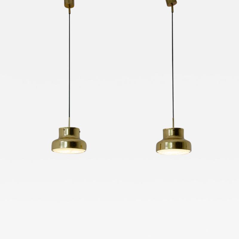 Anders Pehrson Pair of rare 1970s small ceiling lamps by Anders Pehrson for Atelje Lyktan 