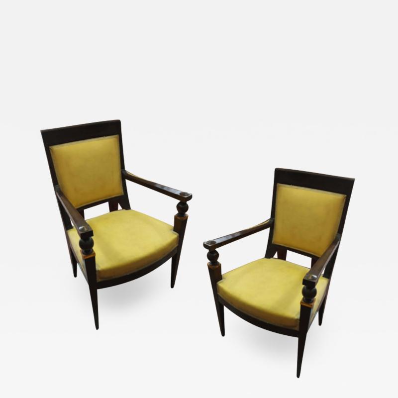 Andr Arbus Andre Arbus attributed pair of stunning pair neo classical arm chairs