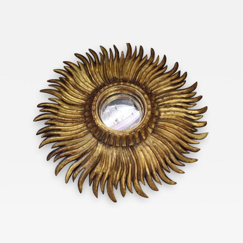 Andr Arbus French Modern Neoclassical Hand Carved Gilt Wood Sunburst Mirror Andre Arbus