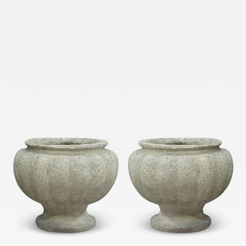 Andr Arbus Pair French Mid Century Modern Craftsman Stone Table Lamps style Andre Arbus