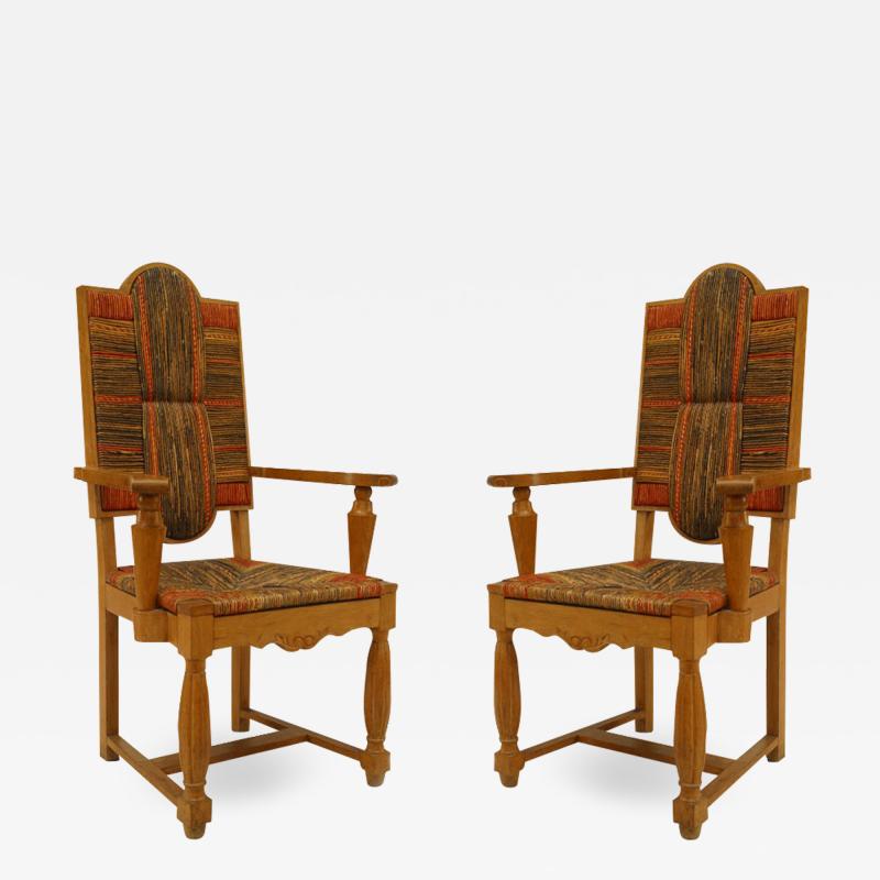 Andr Arbus Pair of French Louis XIV Arm Chairs