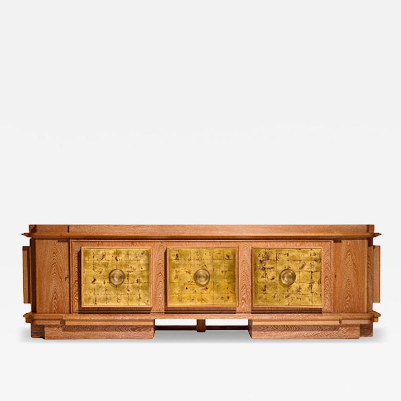 Andr Arbus Rare and important Cerused Oak Buffet by Andre Arbus