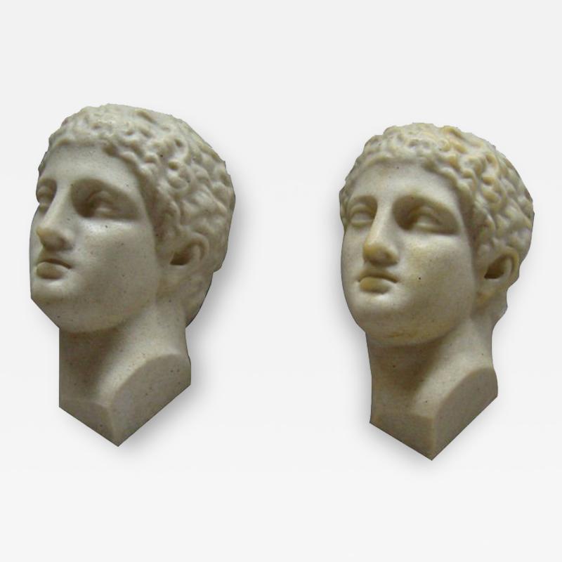 Andr Cazenave 2 Rare Sconces of Apollos Head by Andr Cazenave