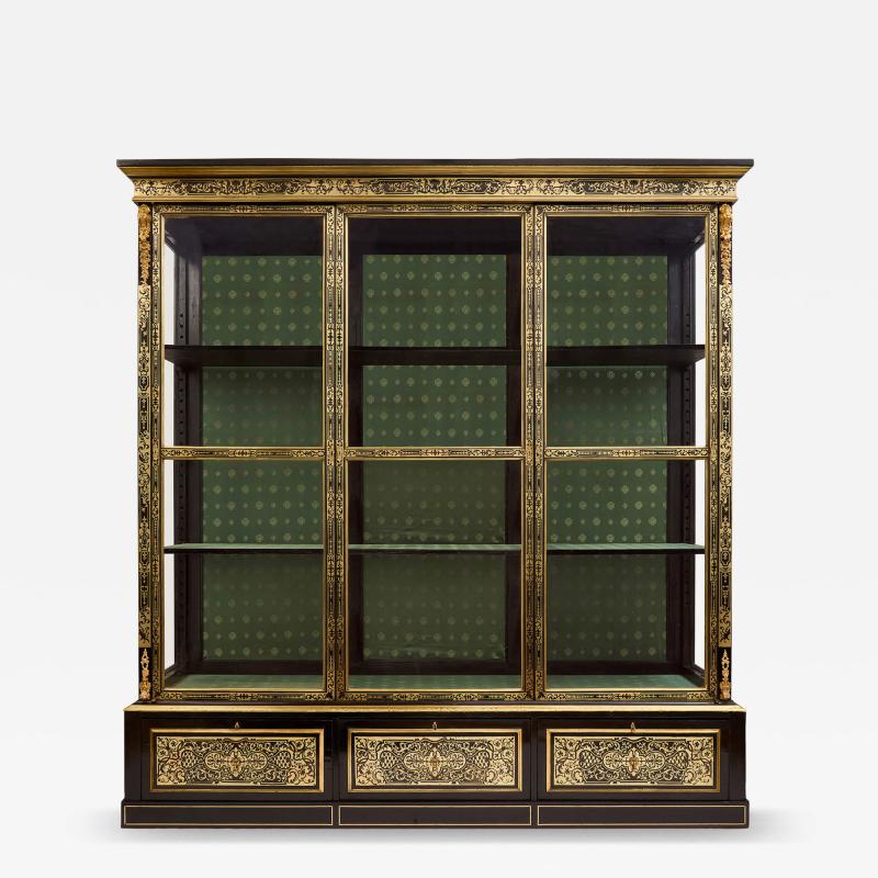 Andr Charles Boulle Large French Ormolu Mounted Boulle Vitrine