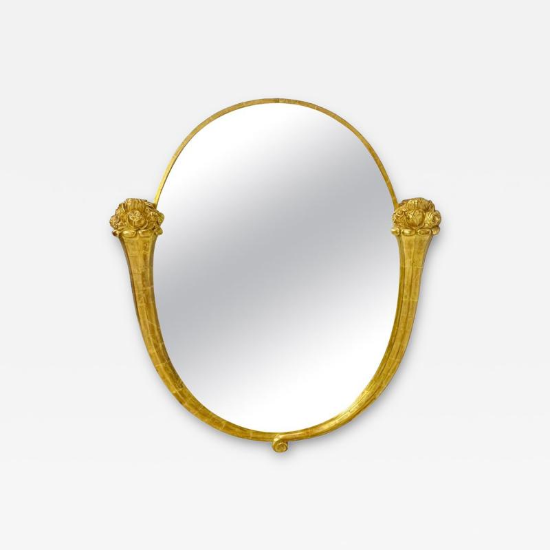 Andr Mare Wall Mirror With Gold Gilded Frame after Andr Mare Louis S e
