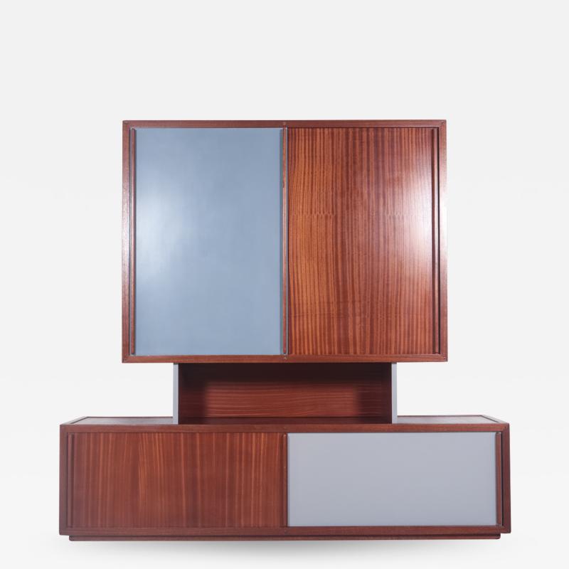 Andr Sornay ANDRE SORNAY Mahogany cabinet with sliding doors Circa 1960