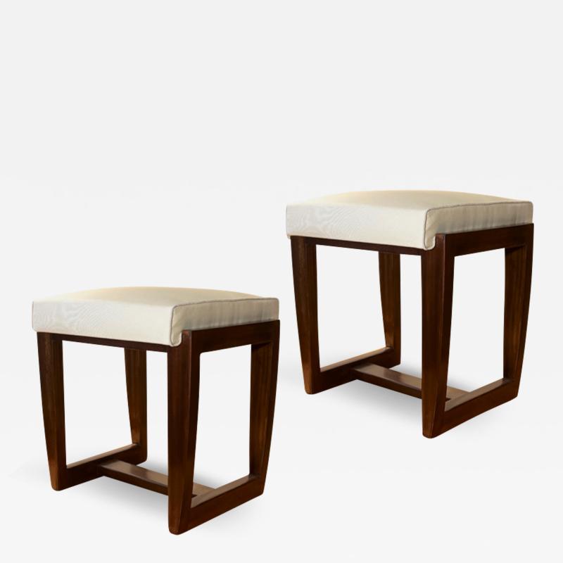 Andr Sornay Andre Sornay pair of rare modernist stools