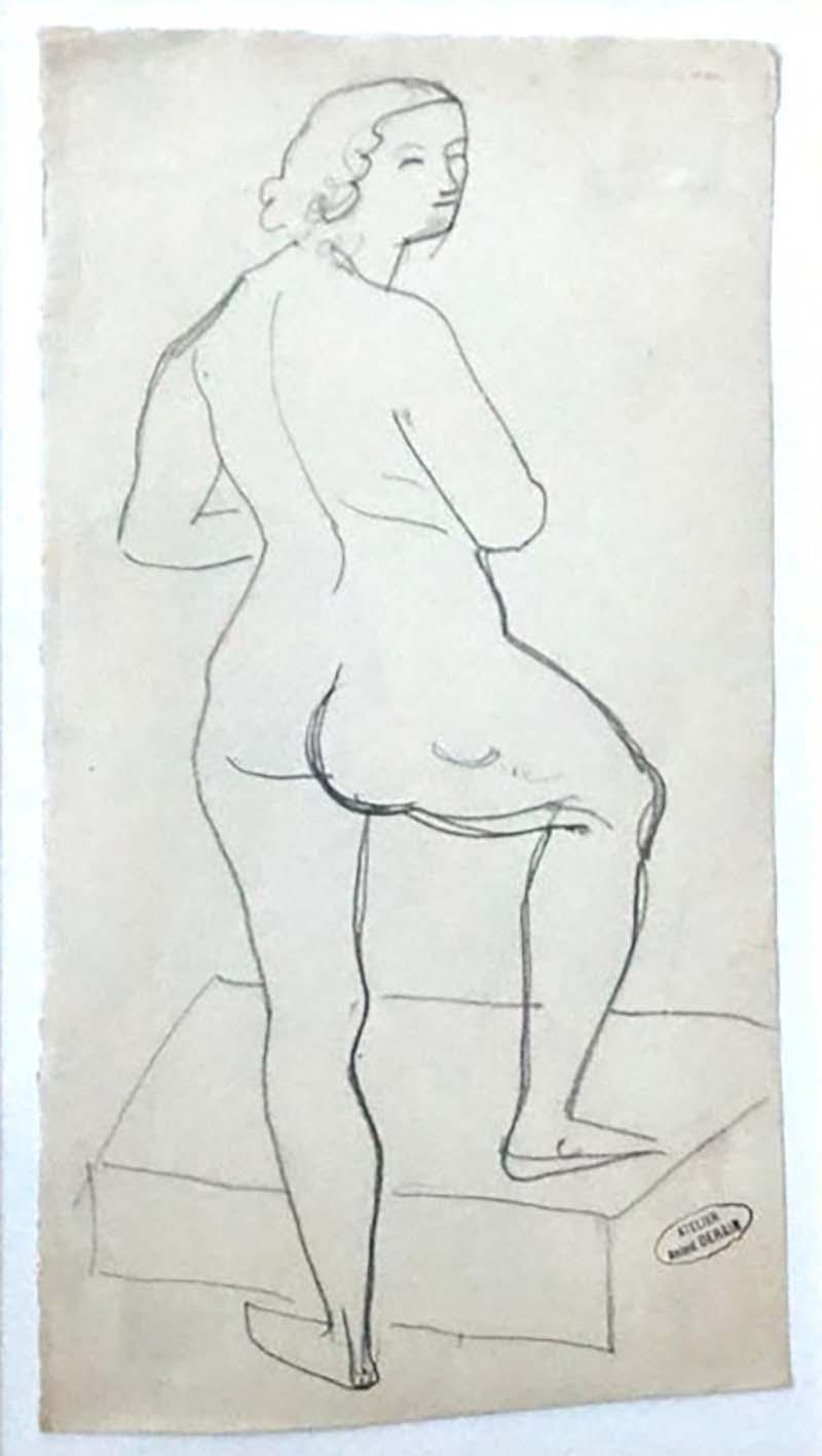 Andre Derain Andre Derain Female Nude Pencil Drawing