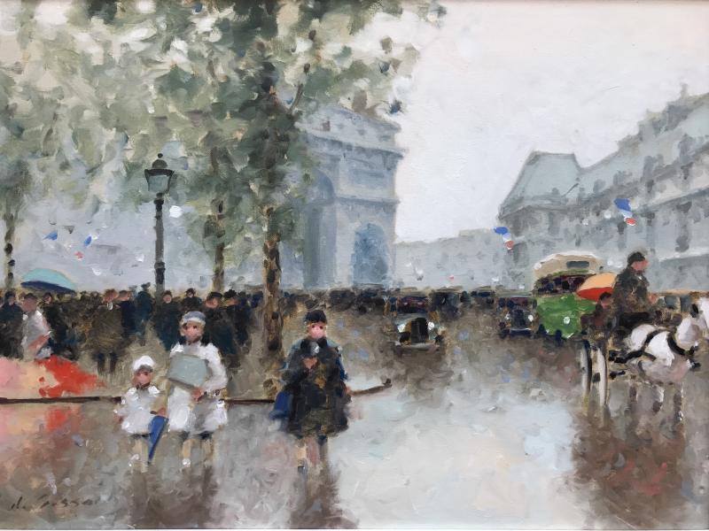 Andre Gisson Strolling Arc de Triomphe 