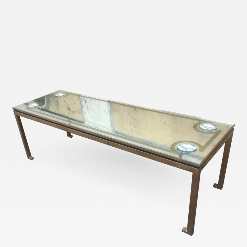 Andre Hayat Andre Hayat Commissioned Long Gold Bronze Patinated Coffee Table