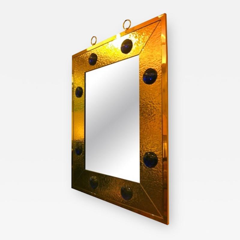 Andre Hayat Andre Hayat Mercury Gold Glass Frame Mirror