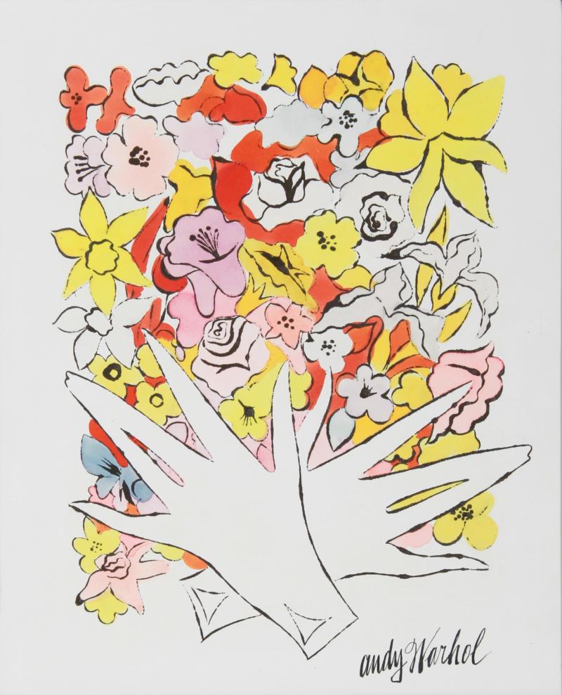 Andy Warhol Flowers and Gloves