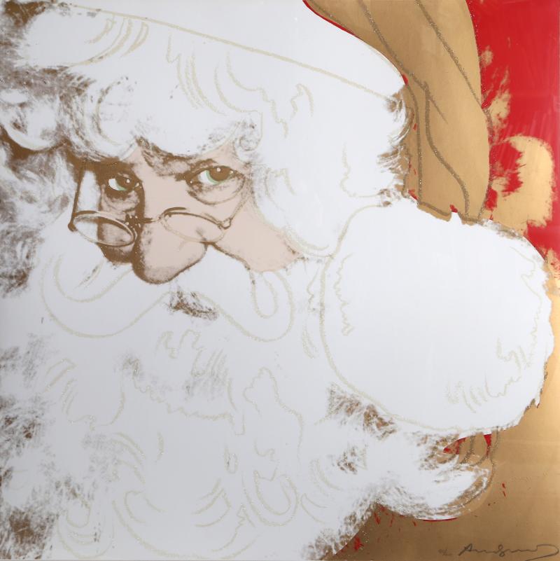 Andy Warhol Santa from the MYTHS Portfolio