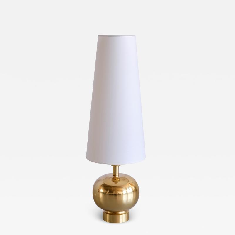 Aneta Belysning AB Swedish Modern Brass Table Lamp by Aneta Belysning V xj Sweden 1970s