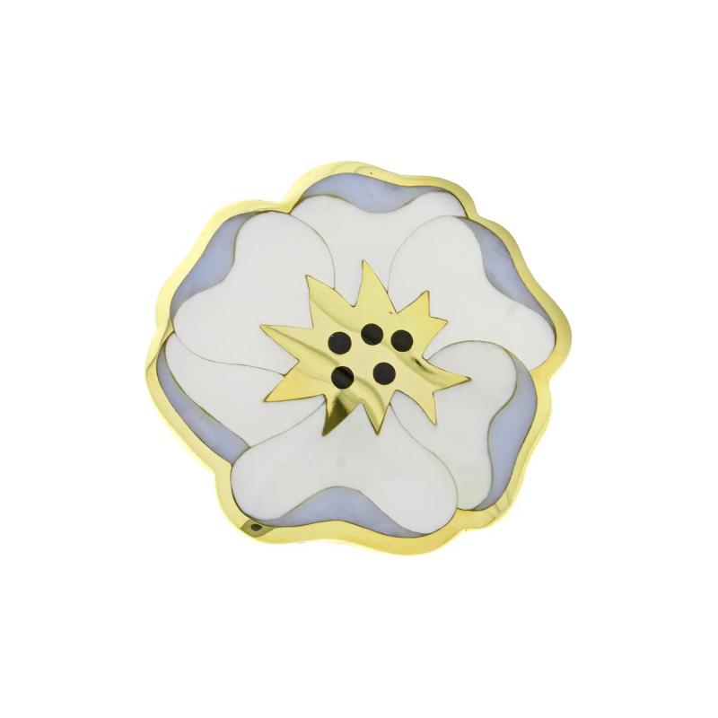 Angela Cummings ANGELA CUMMINGS FOR TIFFANY CO ALLURE FLOWER PANSY BROOCH