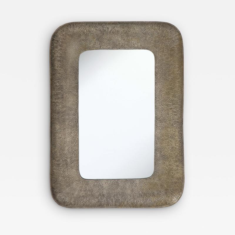 Angelo Bragalini Nickel Plated Wall Mirror