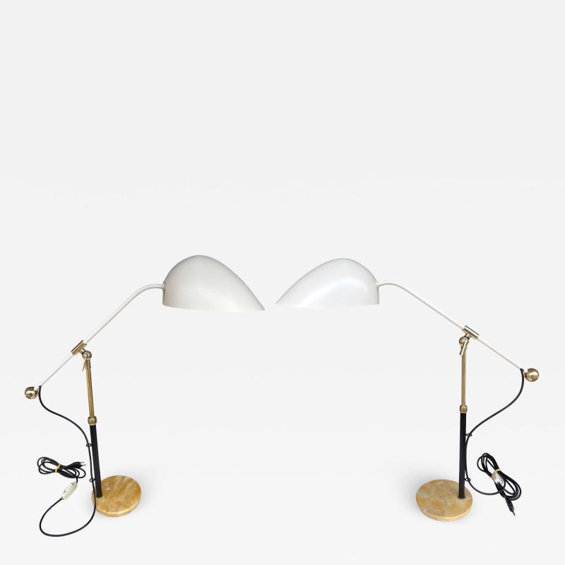 Angelo Brotto Pair of Lamps M5023 by Angelo Brotto for Esperia Italy 1950s