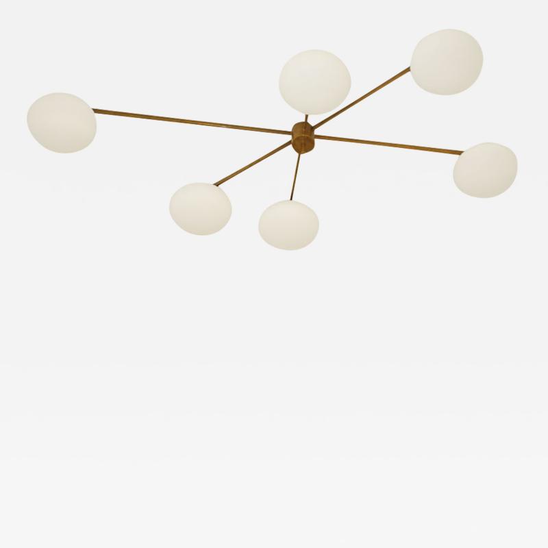 Angelo Lelli Ceiling Lamp in the Style of Angelo Lelli