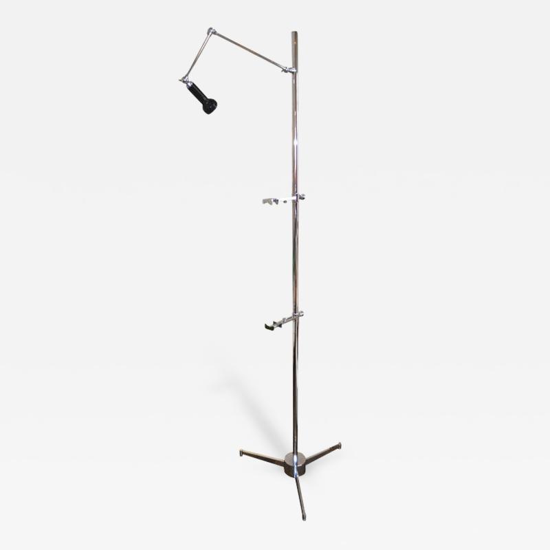 Angelo Lelli Lelii Easel Lamp in Chrome