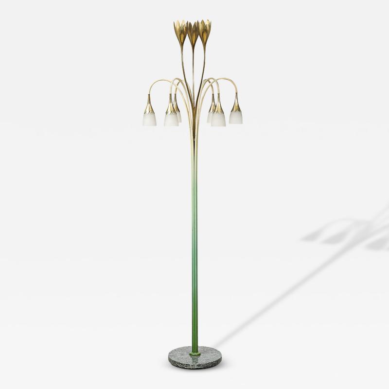 Angelo Lelli Lelii No 77 Rare Floor Lamp by Angelo Lelii for Arredoluce