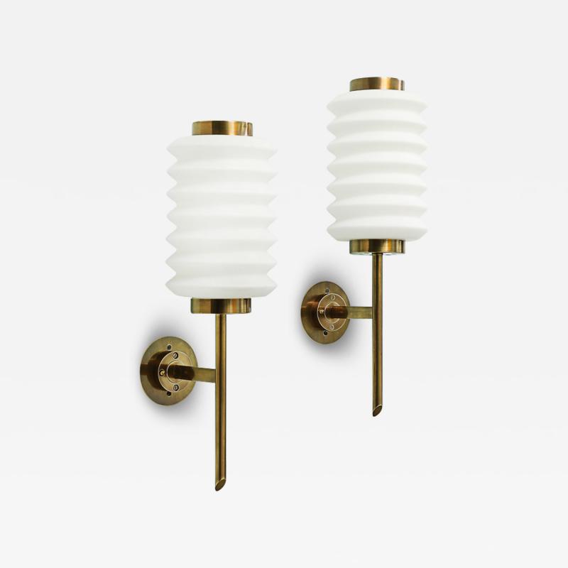 Angelo Lelli Lelii Pair of Rare Wall Lights by Angelo Lelii for Arredoluce