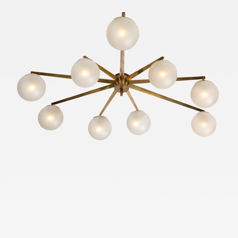 Angelo Lelli Lelii Stella a 7 Ceiling Light by Angelo Lelii