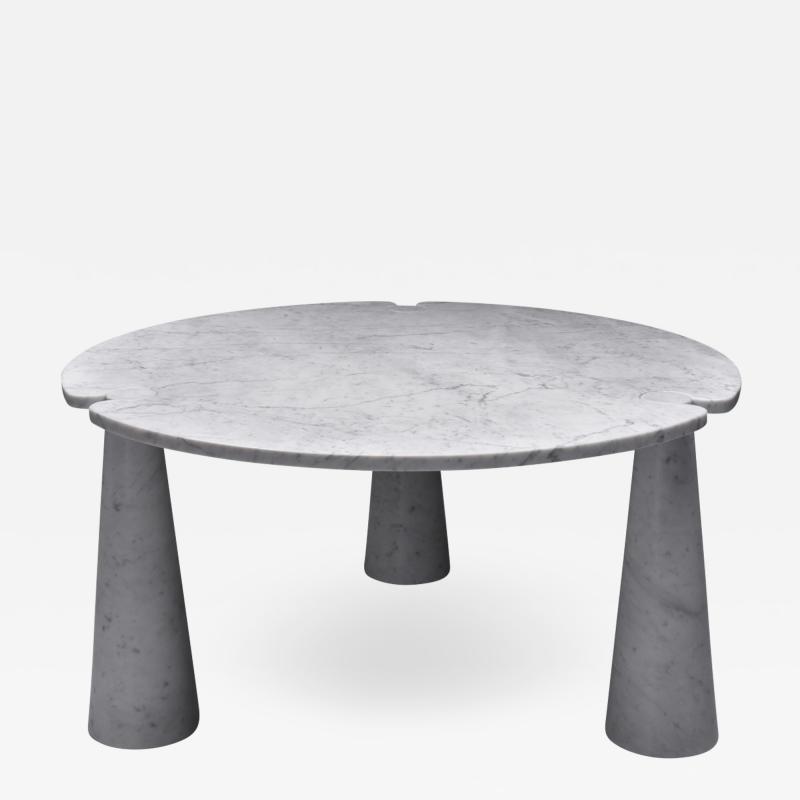 Angelo Mangiarotti Angelo Mangiarotti Eros Round Marble Dining Table 1970s
