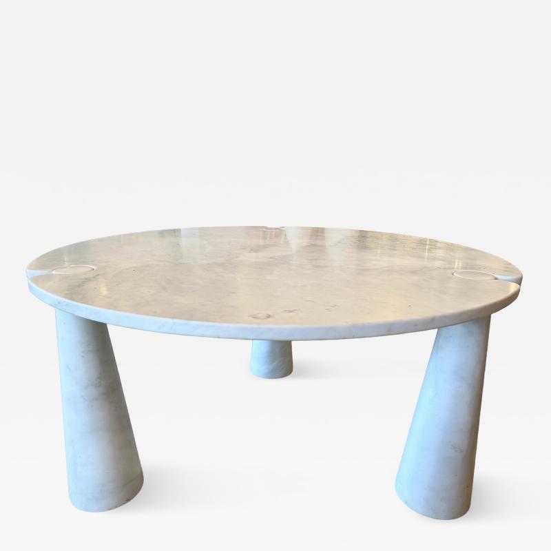 Angelo Mangiarotti Angelo Mangiarotti Eros Round Marble Dining Table Italy 1970s