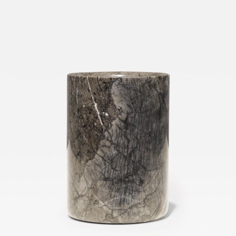 Angelo Mangiarotti Angelo Mangiarotti Gray Marble Vase