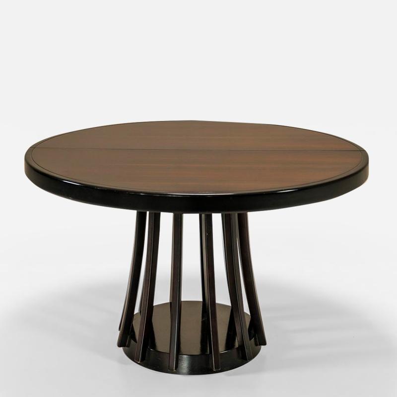 Angelo Mangiarotti Angelo Mangiarotti S11 Round Dining Table in Ebony Italy 1970s