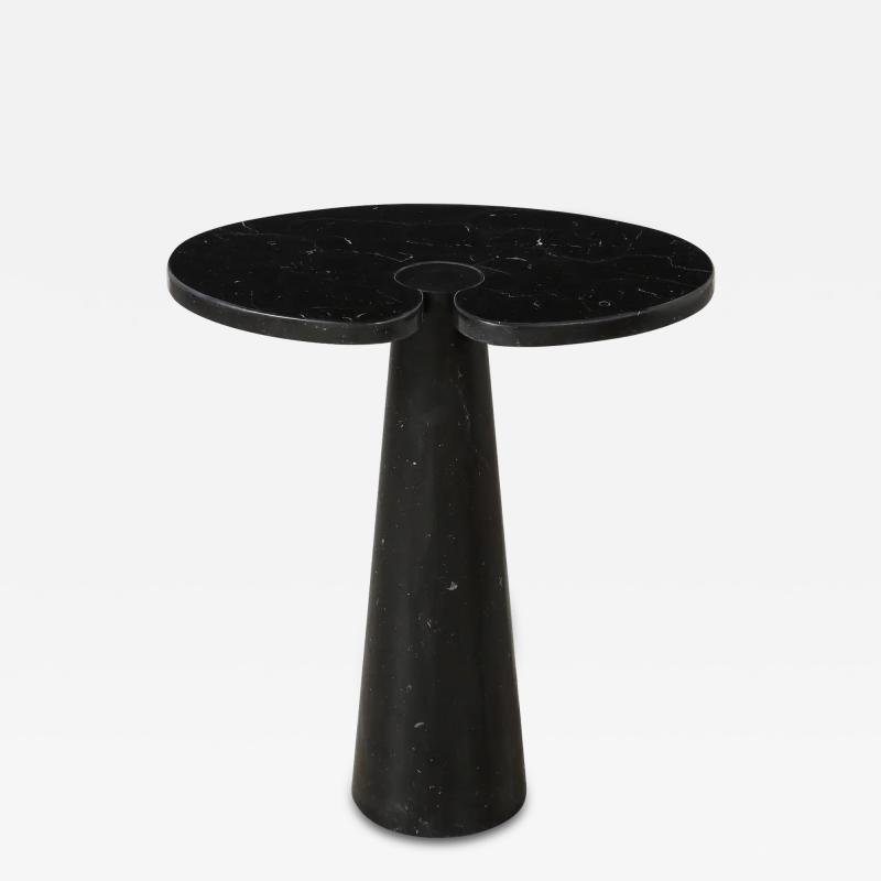 Angelo Mangiarotti Angelo Mangiarotti for Skipper Eros Nero Marquina Tall Marble Side Table