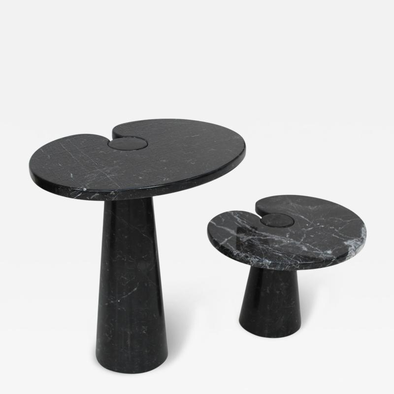 Angelo Mangiarotti Angelo Mangiarotti for Skipper Pair of Eros Marble Side Tables Italy 1970s
