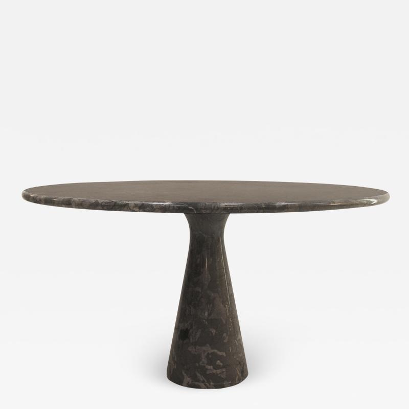 Angelo Mangiarotti Mid Century Angelo Mangiarotti Round Marble Dining Table Italy 1969s