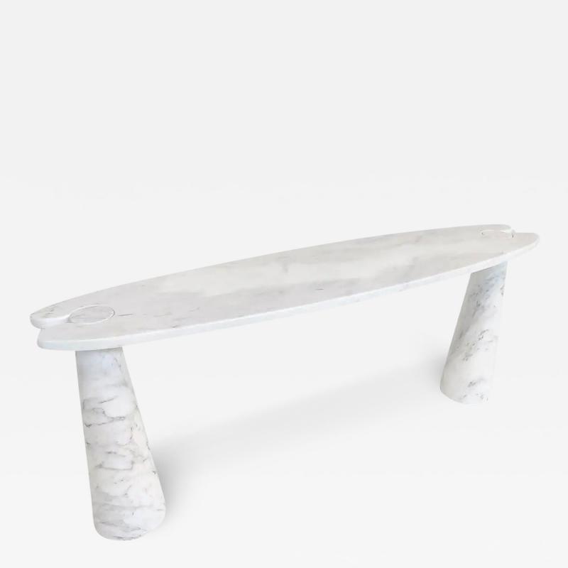 Angelo Mangiarotti Mid Century Marble Eros Console Table by Angelo Mangiarotti for Skipper