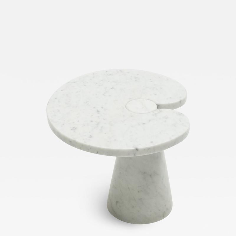 Angelo Mangiarotti Original Angelo Magiarotti marble side table Eros Series Italy 1970s