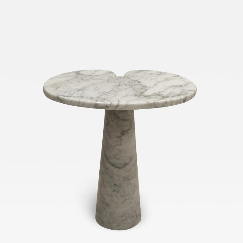 Angelo Mangiarotti Original Angelo Mangiarotti Italian Eros Carrara Marbel Side Table