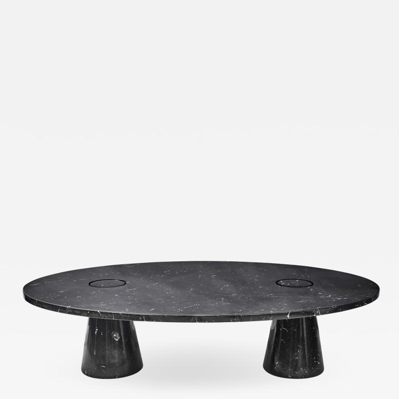 Angelo Mangiarotti Oval marble coffee table Model Eros by Angelo Mangiarotti 