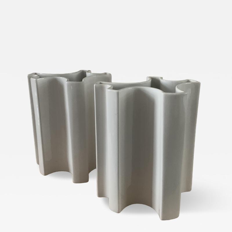 Angelo Mangiarotti Pair of Ceramic Vases