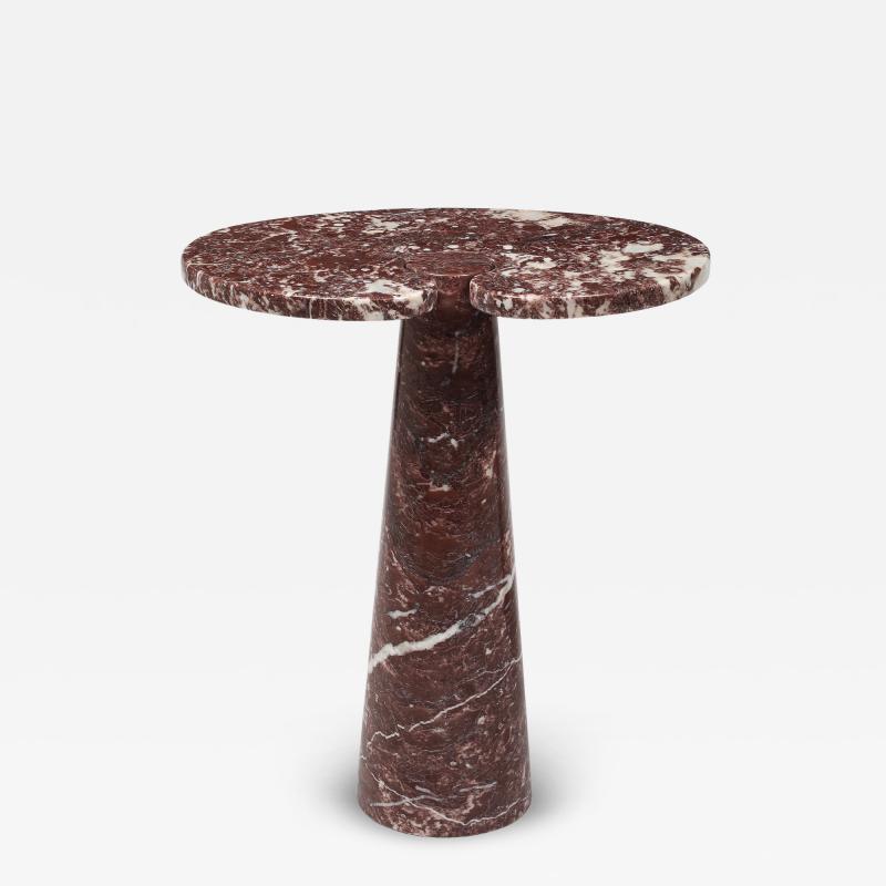 Angelo Mangiarotti Rare Rosso Marble Side or Console Table by Angelo Mangiarotti