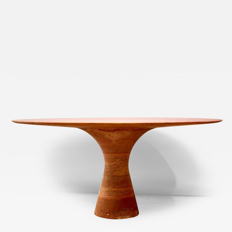 Angelo Mangiarotti Travertine table