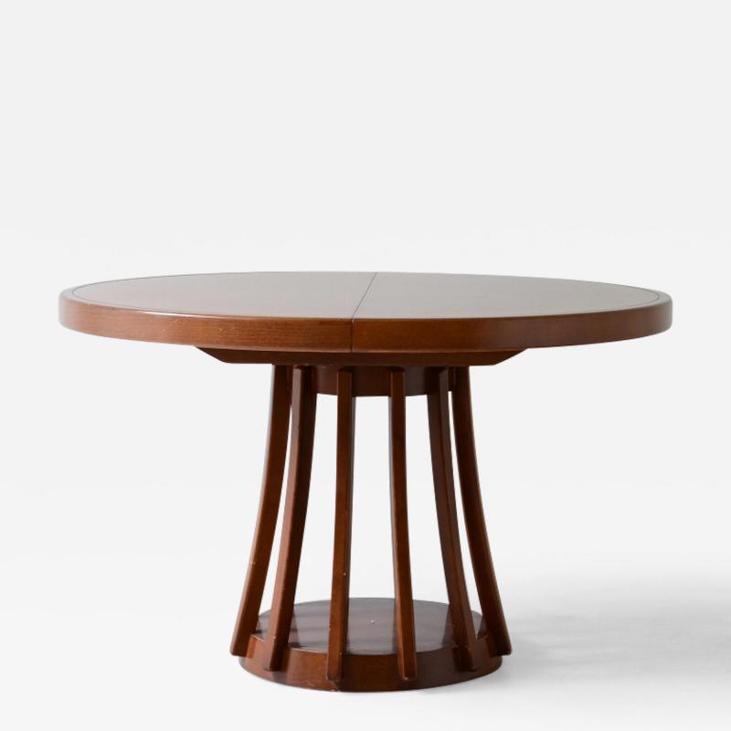 Angelo Mangiarotti xtendable walnut table designed by the architect in 1972