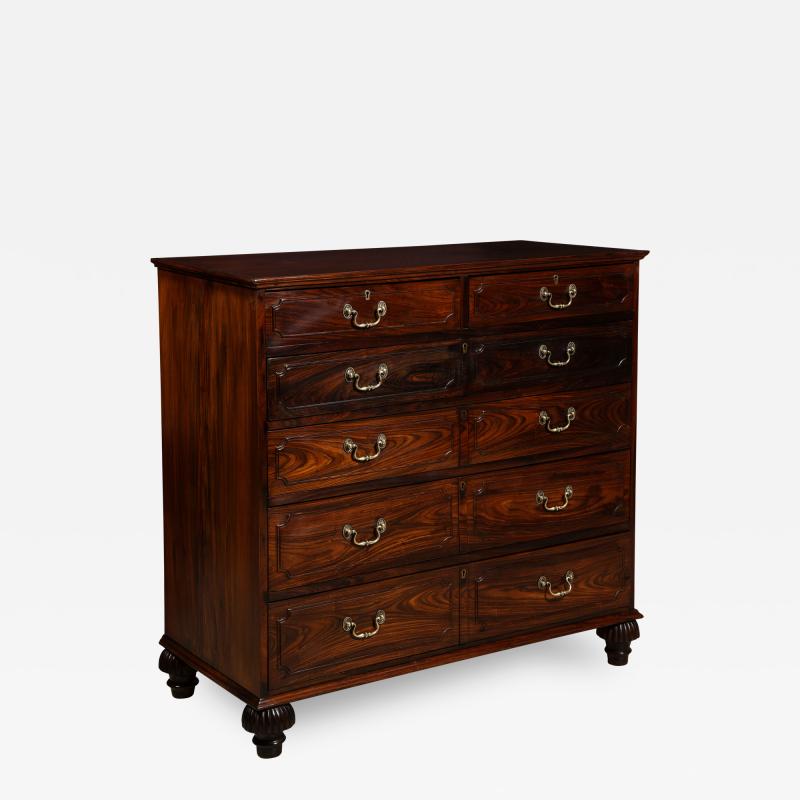 Anglo Indian Rosewood Chest of Drawers