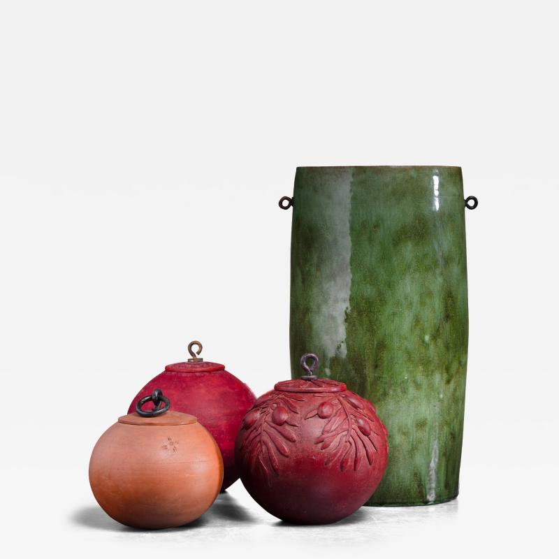 Anja Notini Set of 4 Anja Notini ceramic vases