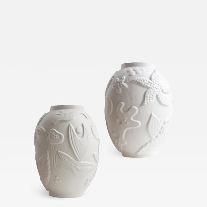 Anna Lisa Thomson Pair of Monumental Swedish Modern Vases by Anna Lisa Thomson