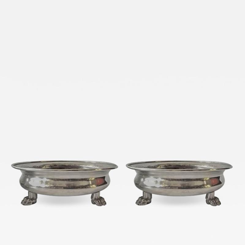 Anna Petrus Pair of Pewter Bawls by Anna Petrus