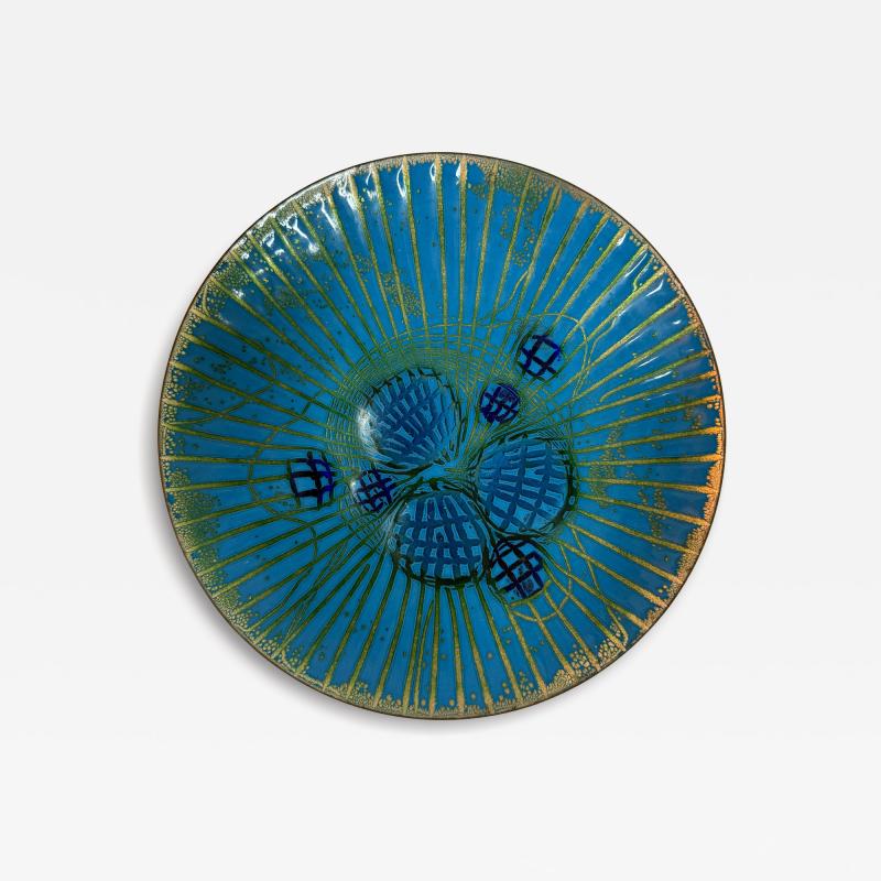 Annemarie Davidson Annemarie Davidson Ghostline Enamel Plate California 1960s