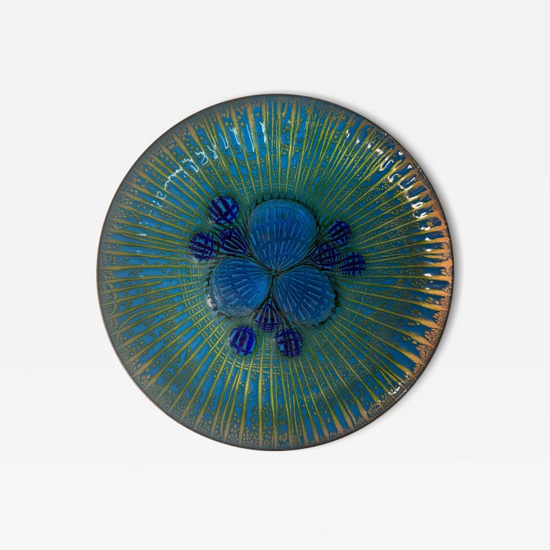 Annemarie Davidson Annemarie Davidson Ghostline Enamel Plate California 1960s